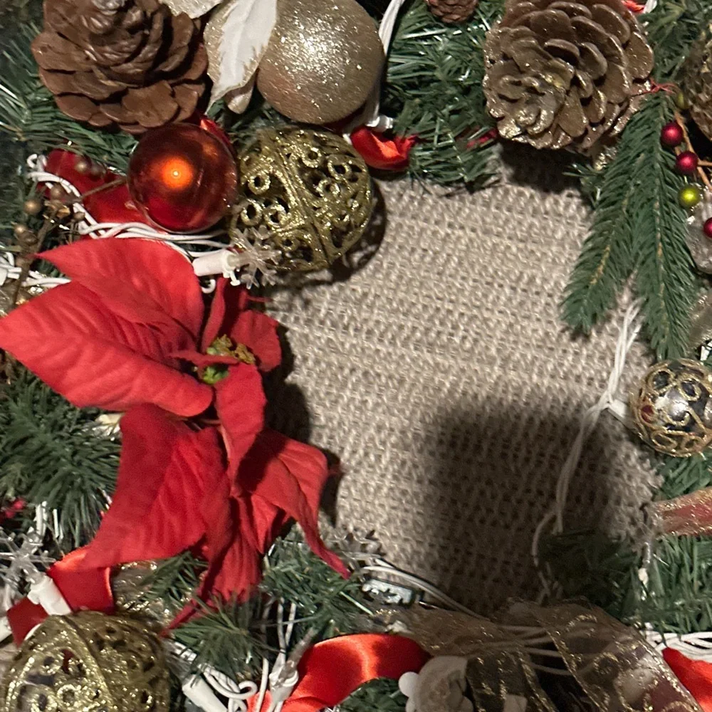 handmade christmas door wreath